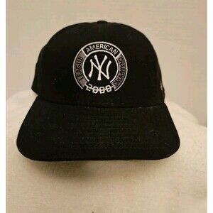 New York Yankees Hat Adjustable Back. Blue Champion Cap 2000